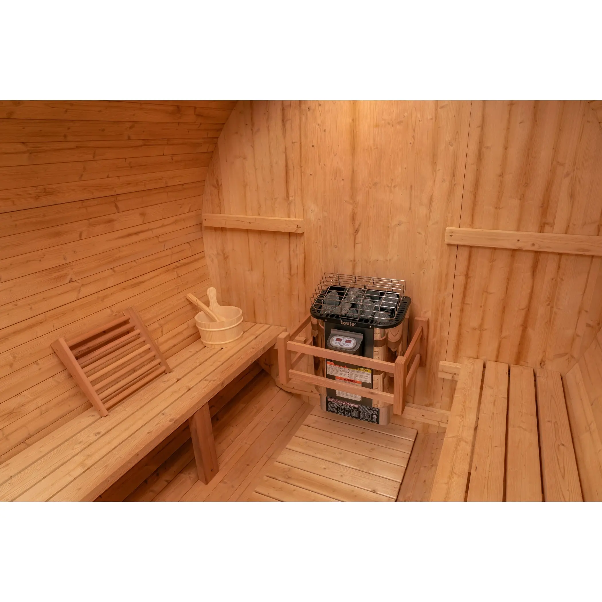 6 FT Classic Thermowood Barrel Sauna  - 4-6 Person - Image 6