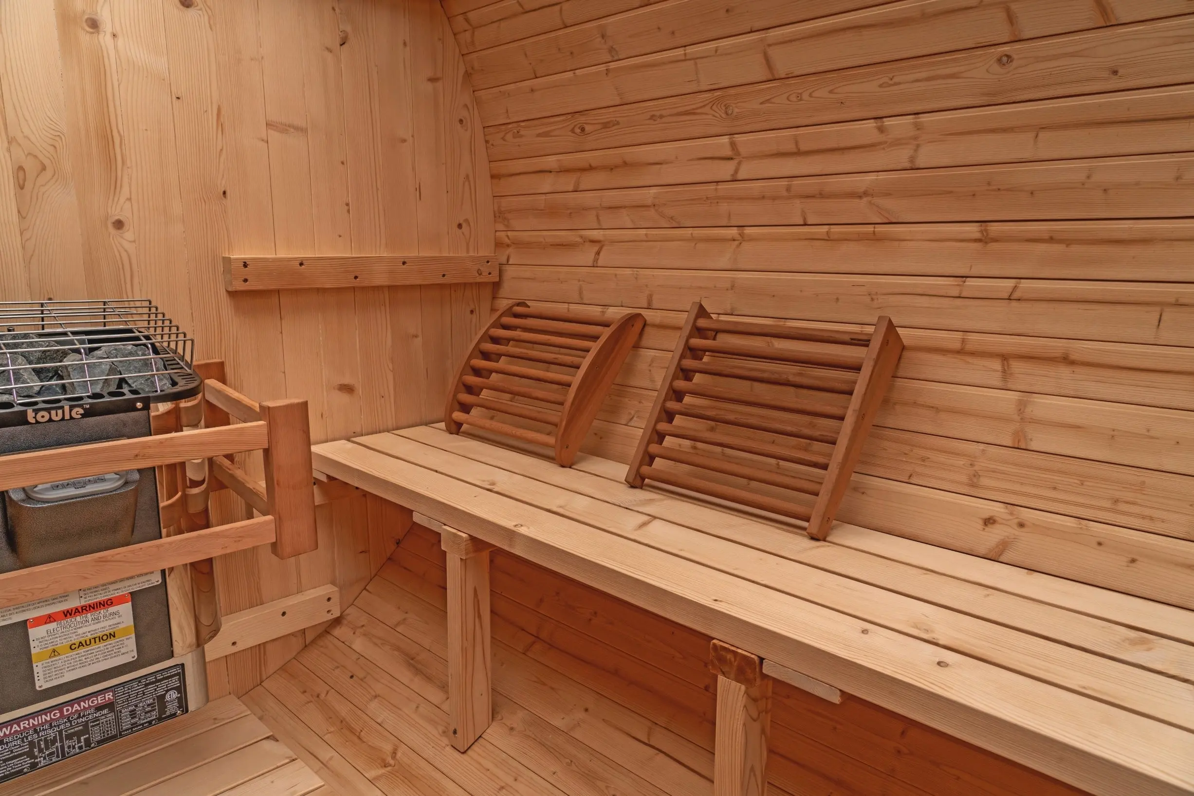 8 FT Classic Thermowood Barrel Sauna  - 6-8 Person - Image 12