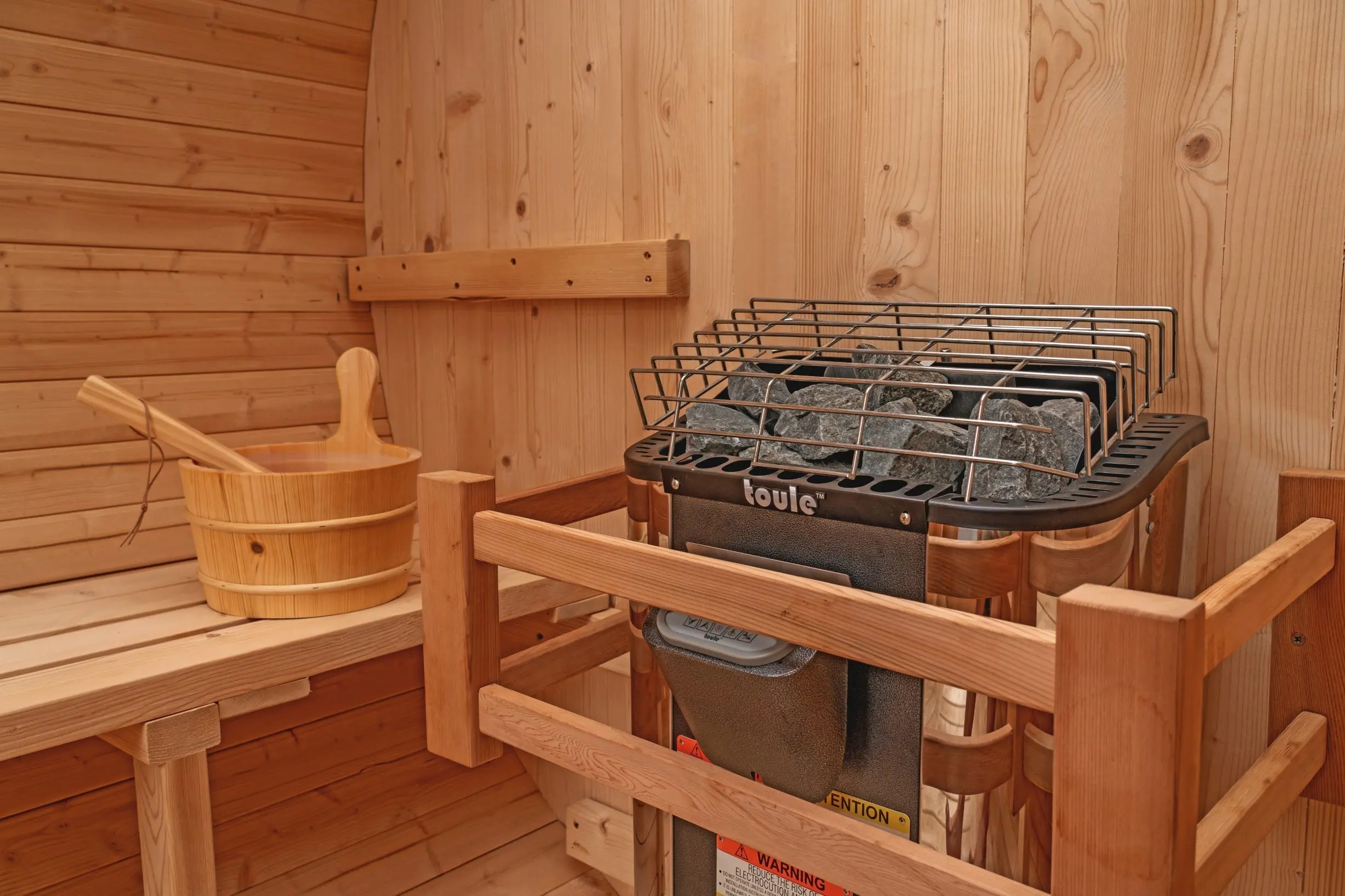 8 FT Classic Thermowood Barrel Sauna  - 6-8 Person - Image 13