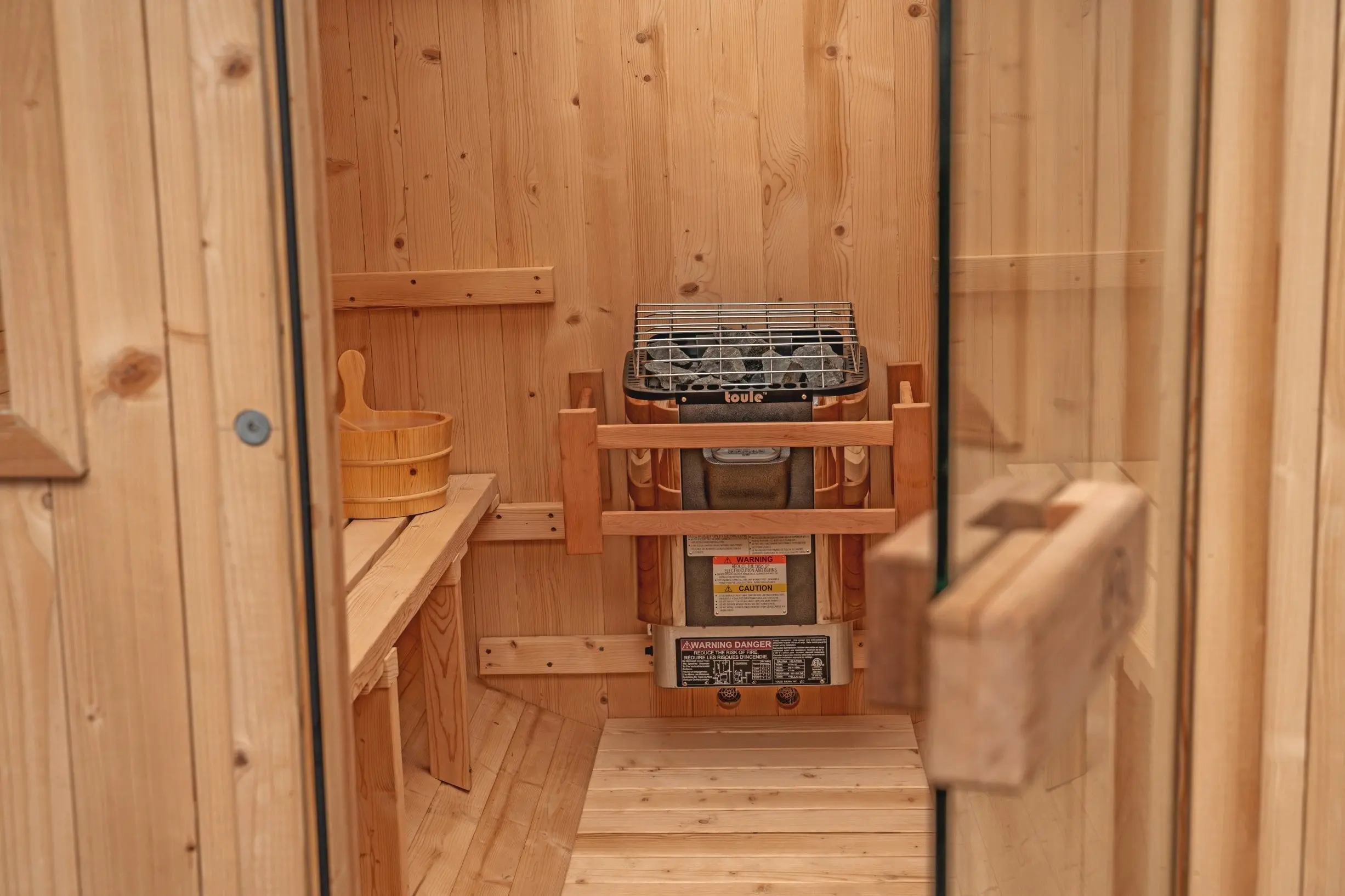 8 FT Classic Thermowood Barrel Sauna  - 6-8 Person - Image 17