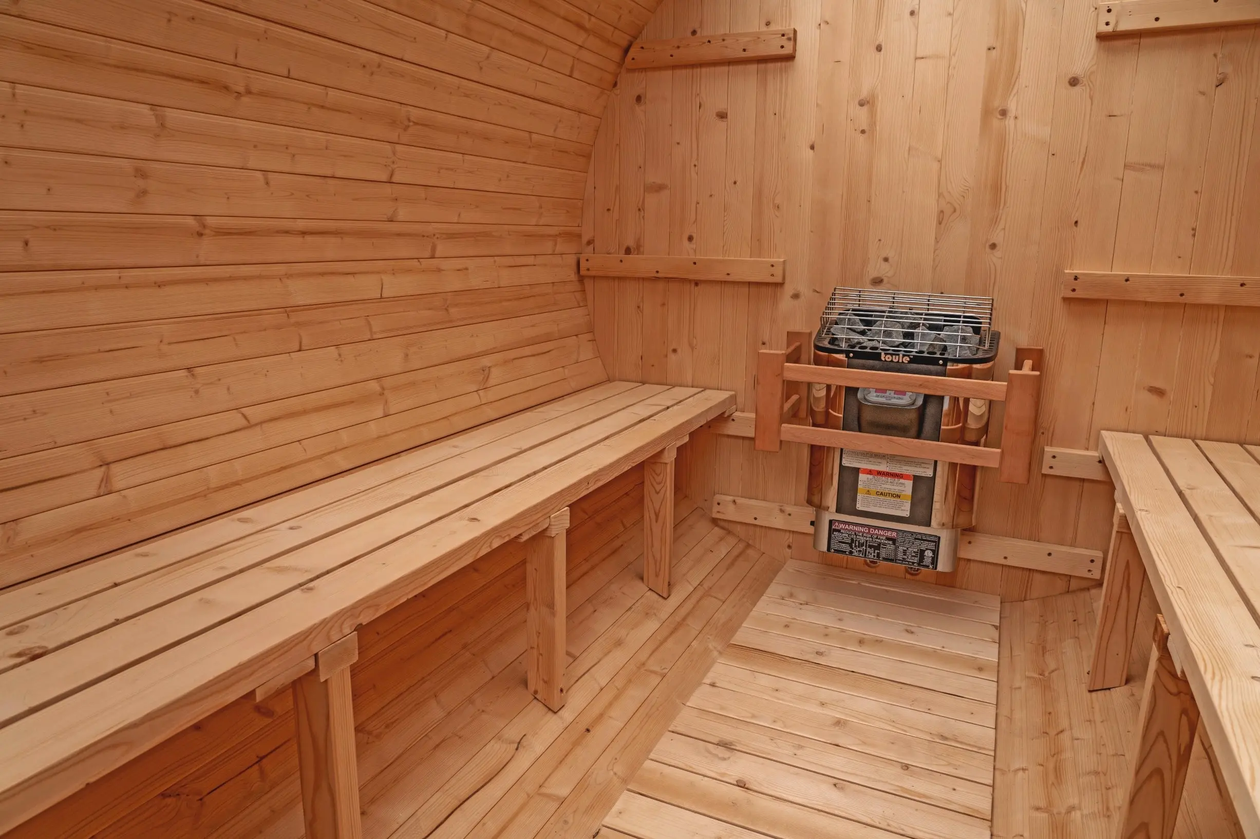 8 FT Classic Thermowood Barrel Sauna  - 6-8 Person - Image 4