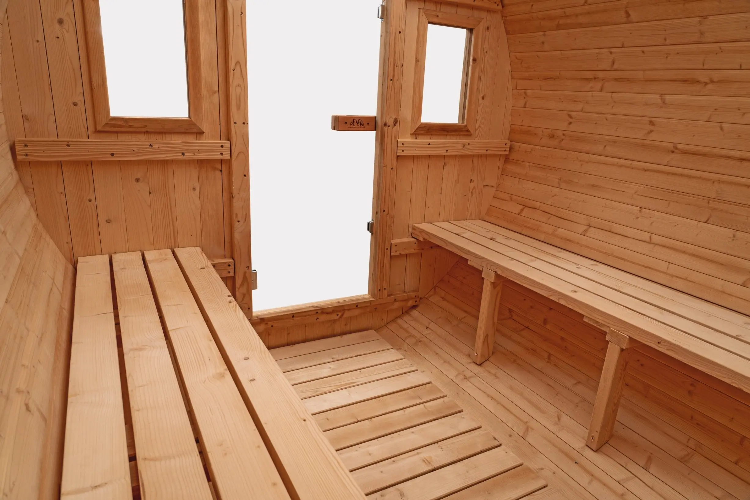 8 FT Classic Thermowood Barrel Sauna  - 6-8 Person - Image 6