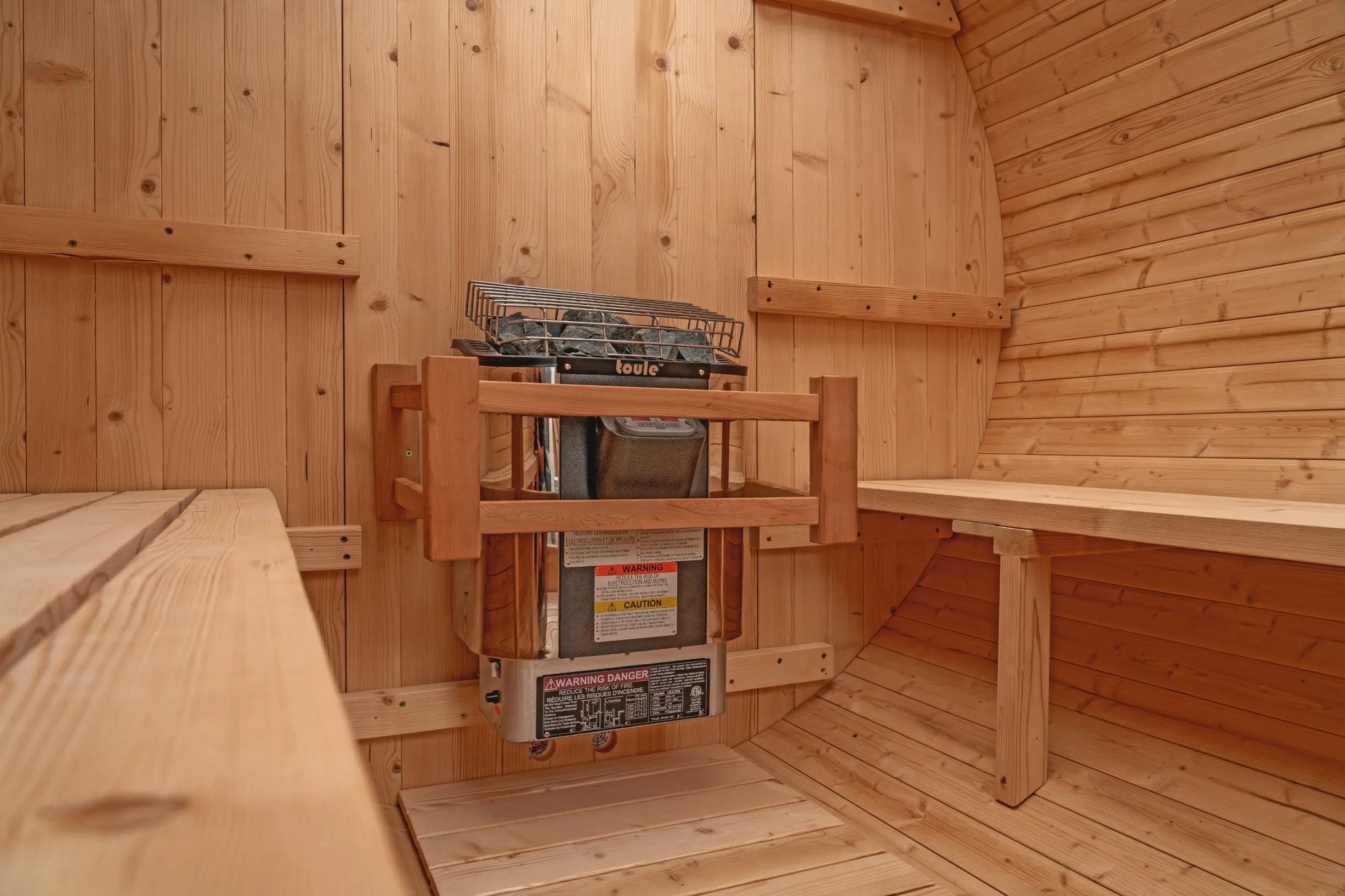 8 FT Classic Thermowood Barrel Sauna  - 6-8 Person - Image 7