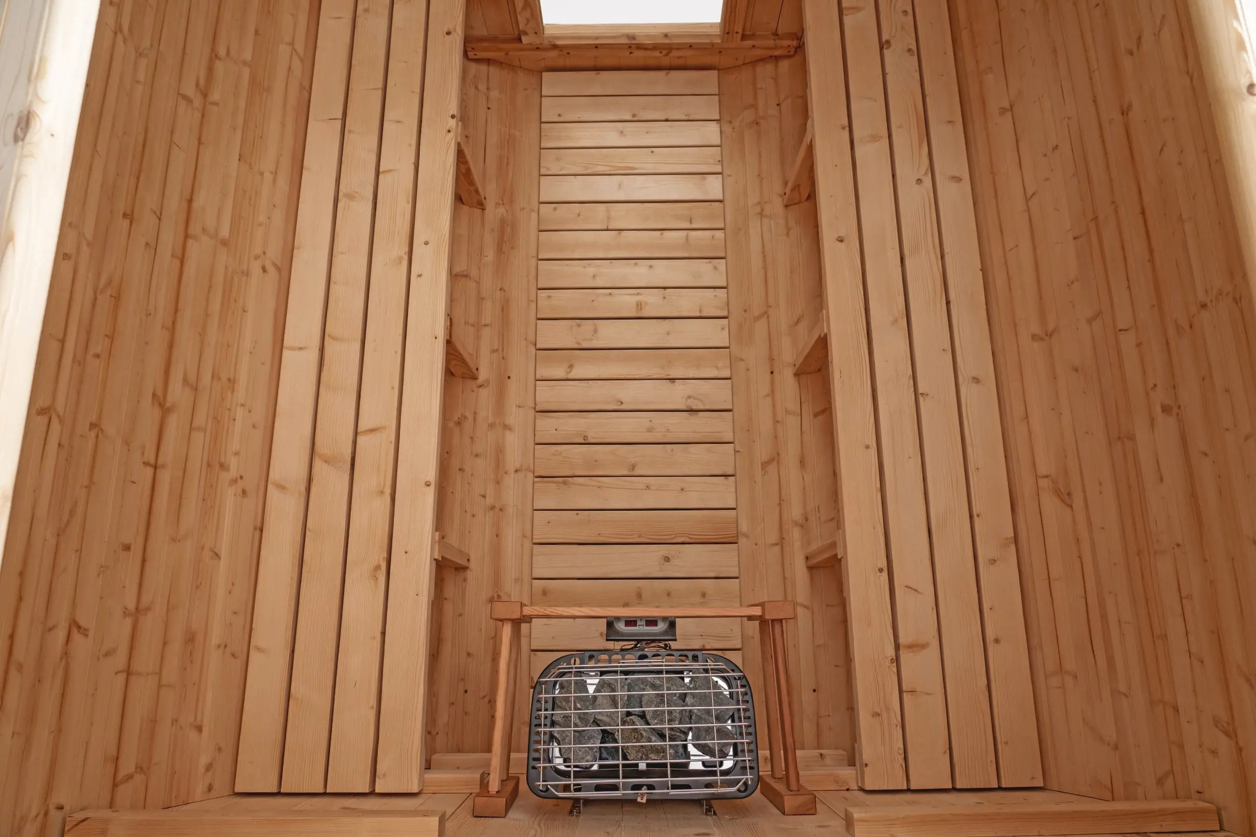 8 FT Classic Thermowood Barrel Sauna  - 6-8 Person - Image 8