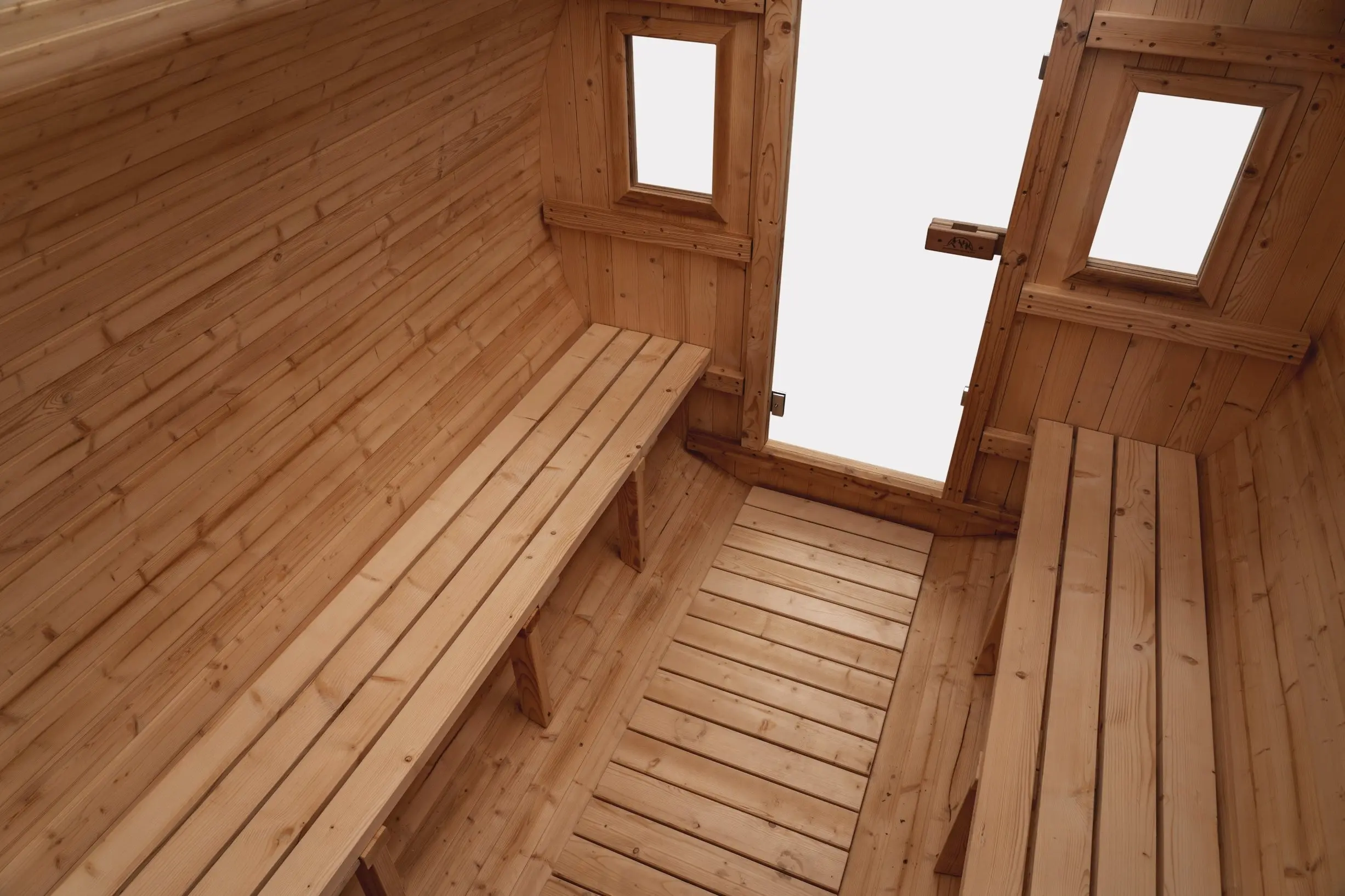 8 FT Classic Thermowood Barrel Sauna  - 6-8 Person - Image 9
