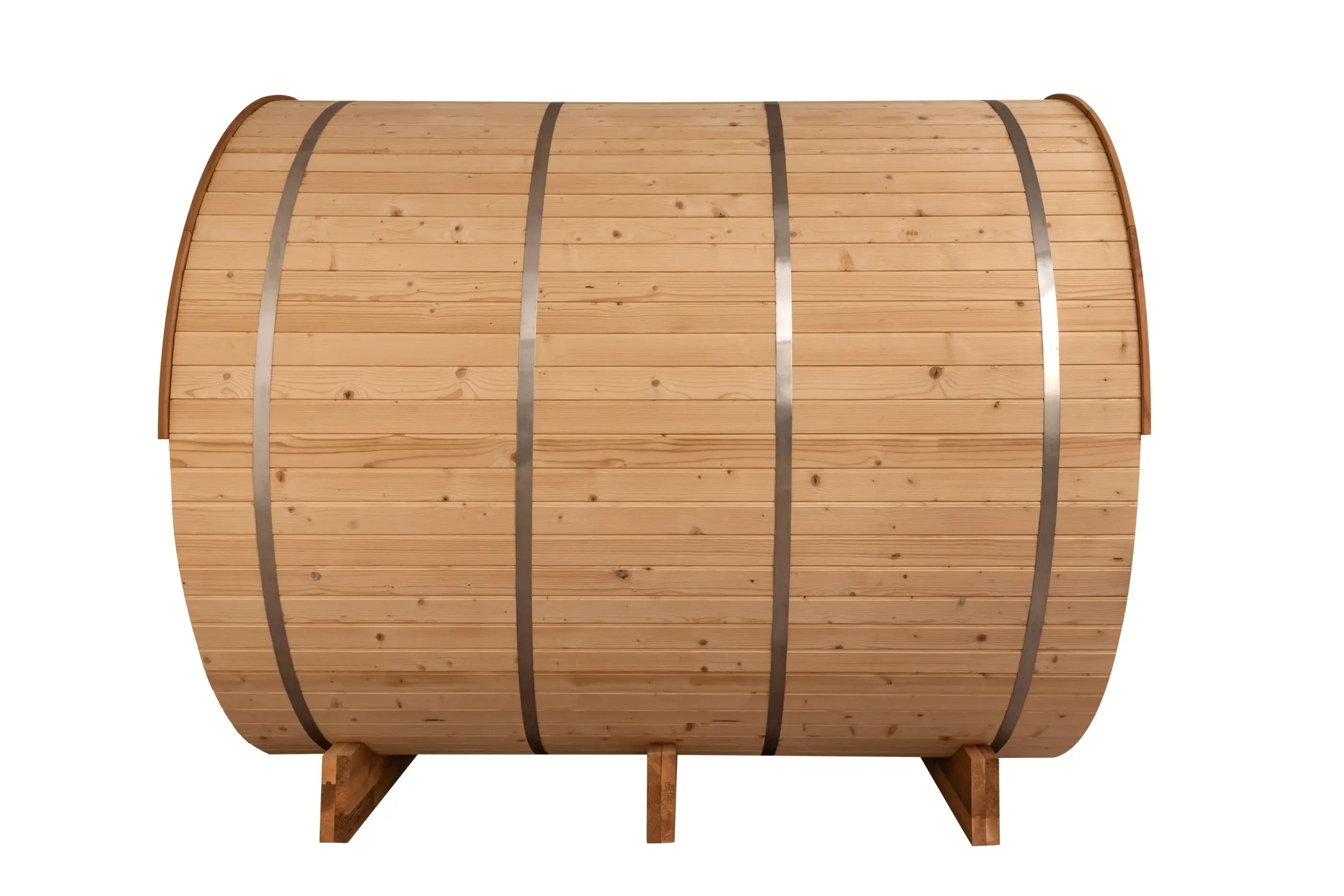 8 FT Classic Thermowood Barrel Sauna with Porch - 4-6 Person - Image 17