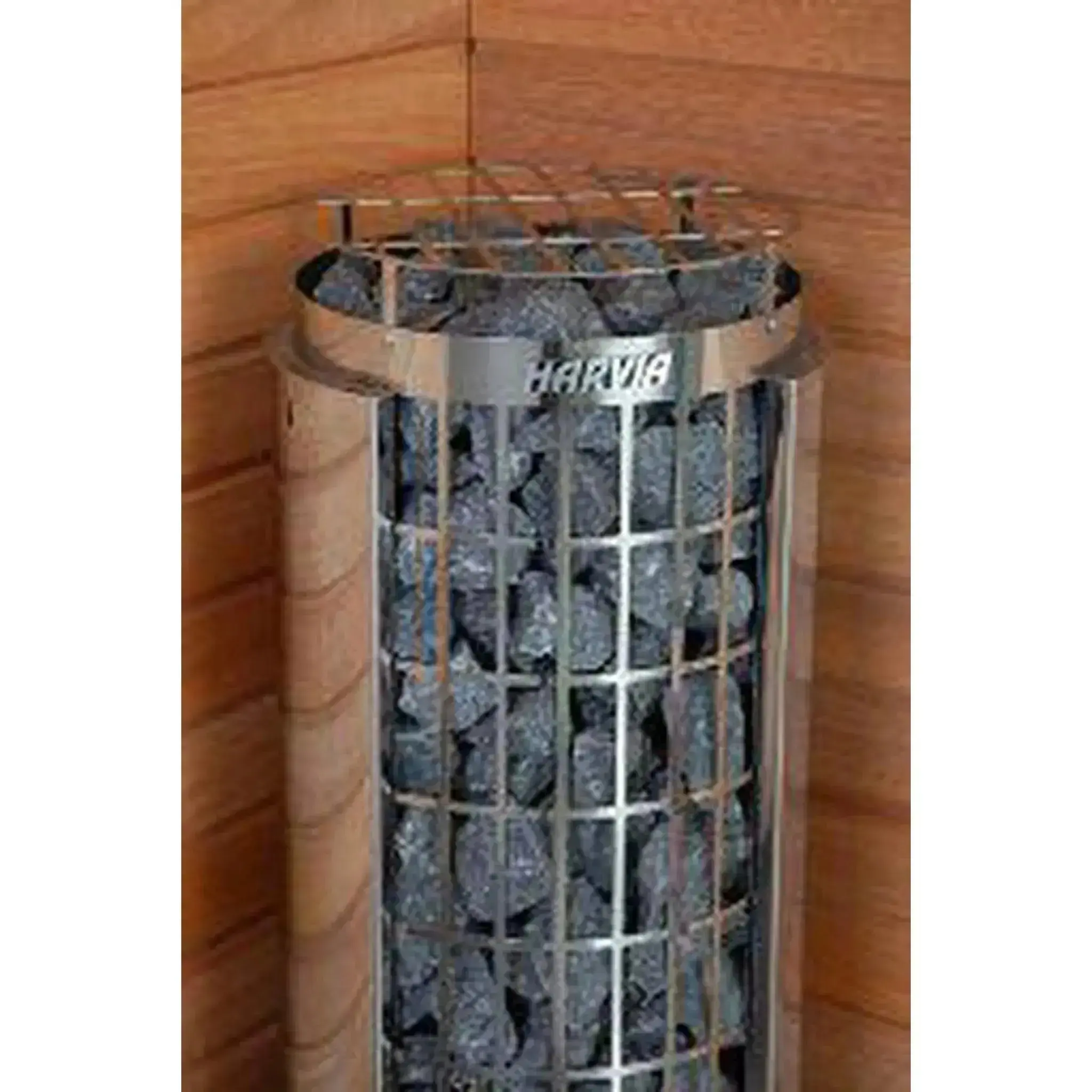 HARVIA Cilindro Half Series 6KW Stainless Steel Sauna Heater at 240V 1PH with Built-In Time and Temperature Controls - Image 3
