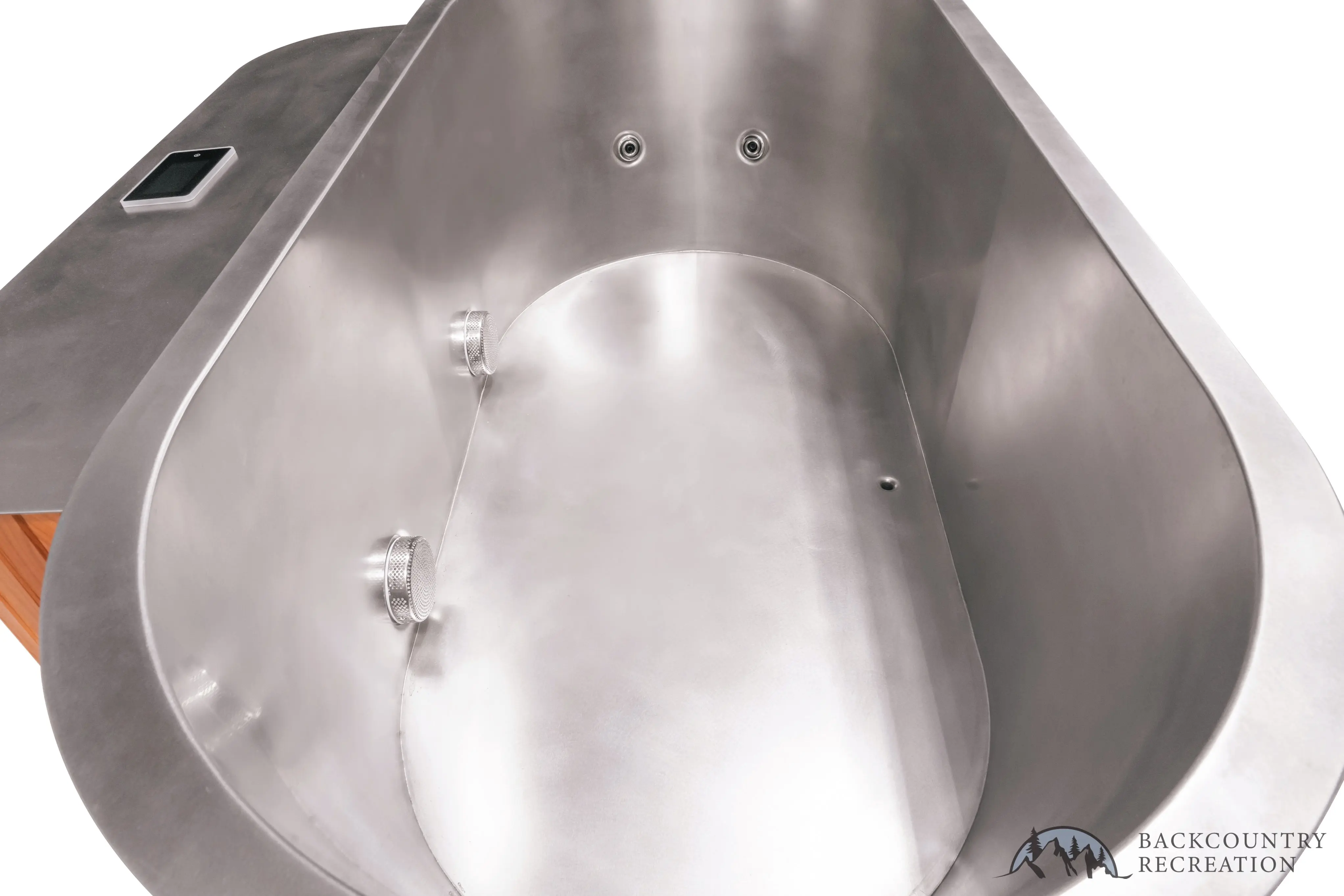 Lifetimer ™ Cedar Hot Tub  w/ Stainless Steel Liner - Electric  Heater (2 Person Deep) - Image 11
