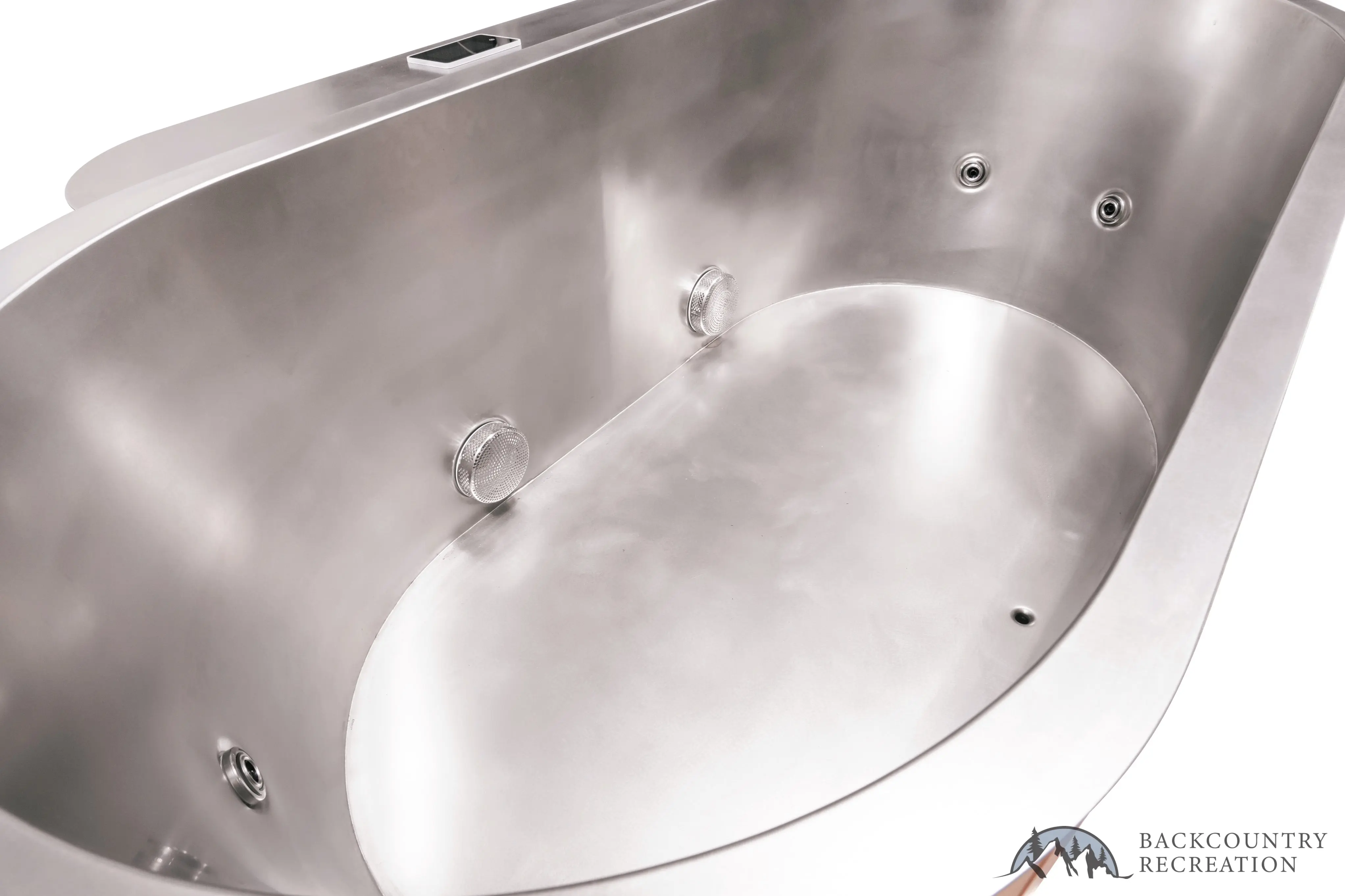 Lifetimer ™ Cedar Hot Tub  w/ Stainless Steel Liner - Electric  Heater (2 Person Deep) - Image 16