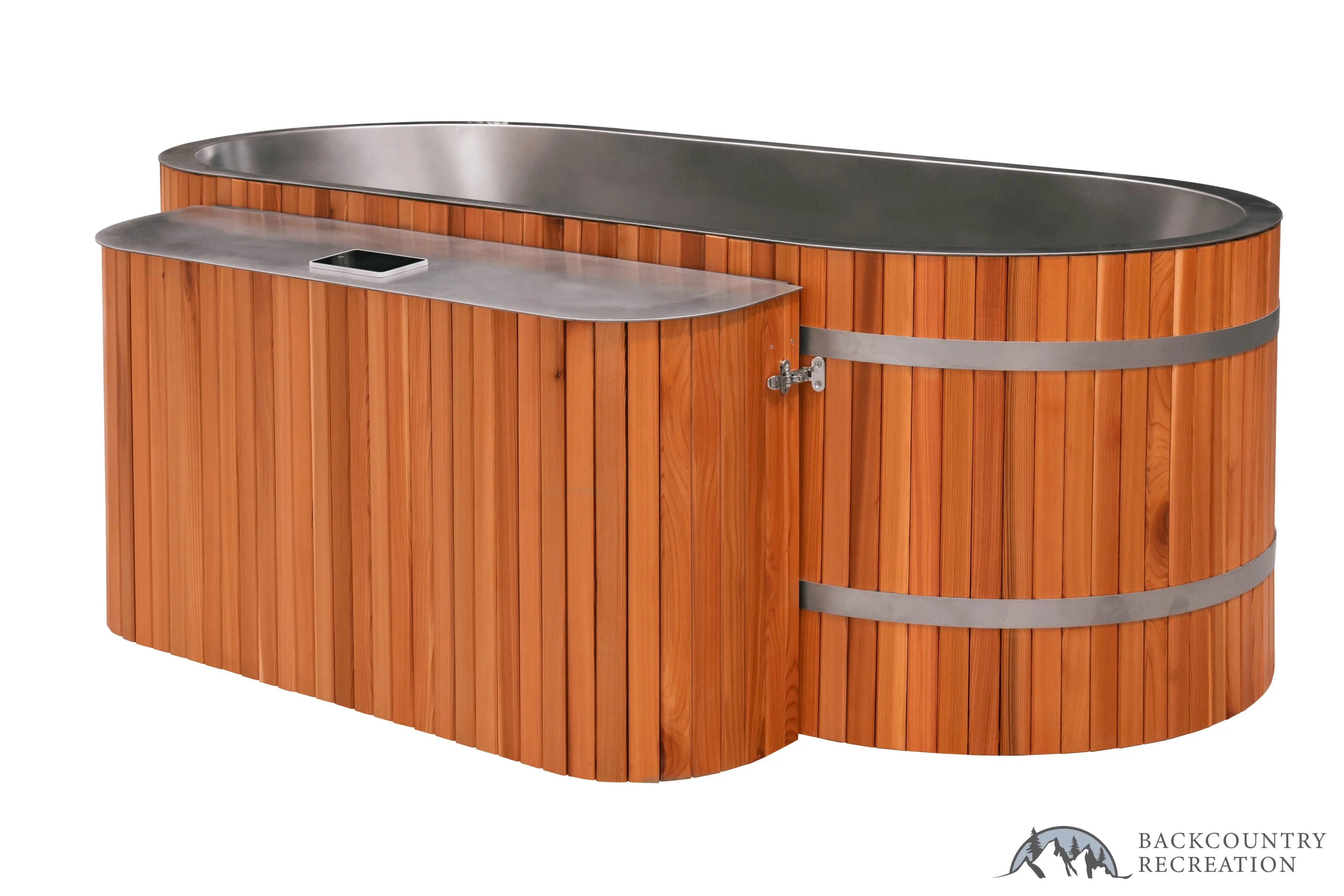 Lifetimer ™ Cedar Hot Tub  w/ Stainless Steel Liner - Electric  Heater (2 Person Deep) - Image 6