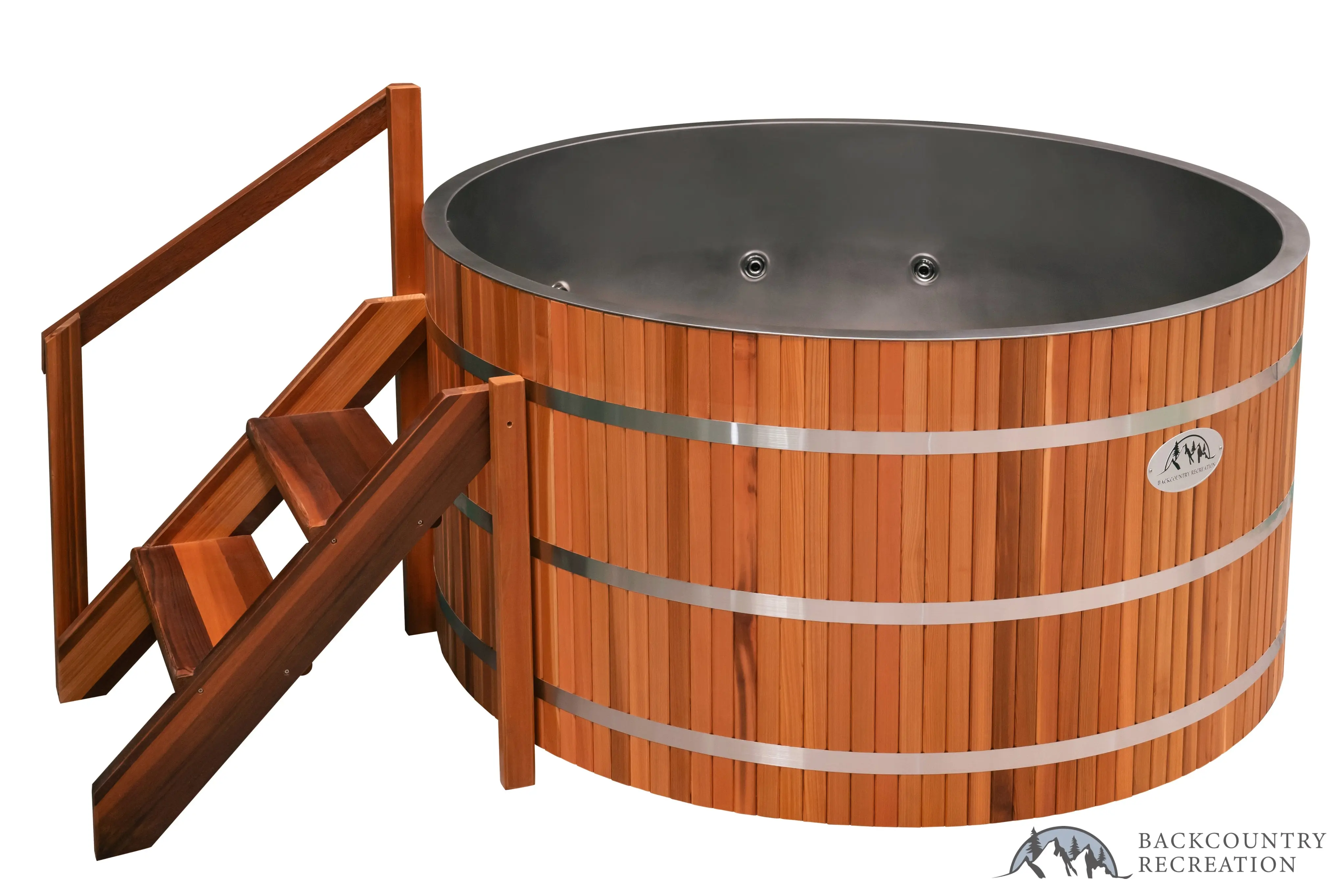 Lifetimer ™ Cedar Hot Tub w/ Stainless Steel Liner - Electric Heater (6 Person) - Image 10