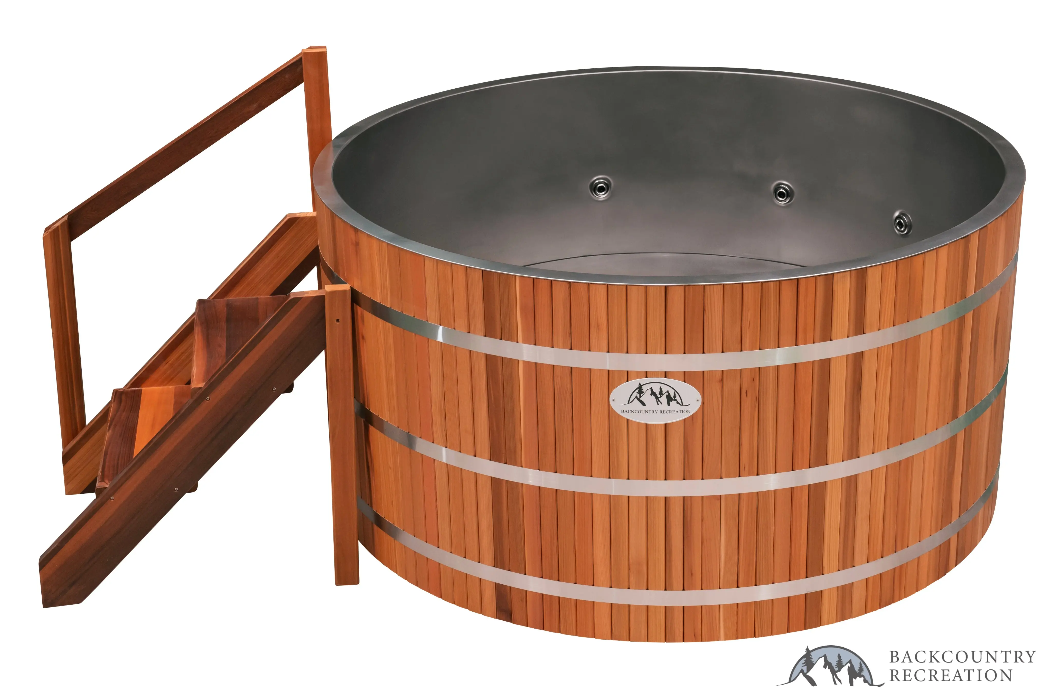 Lifetimer ™ Cedar Hot Tub w/ Stainless Steel Liner - Electric Heater (6 Person) - Image 13