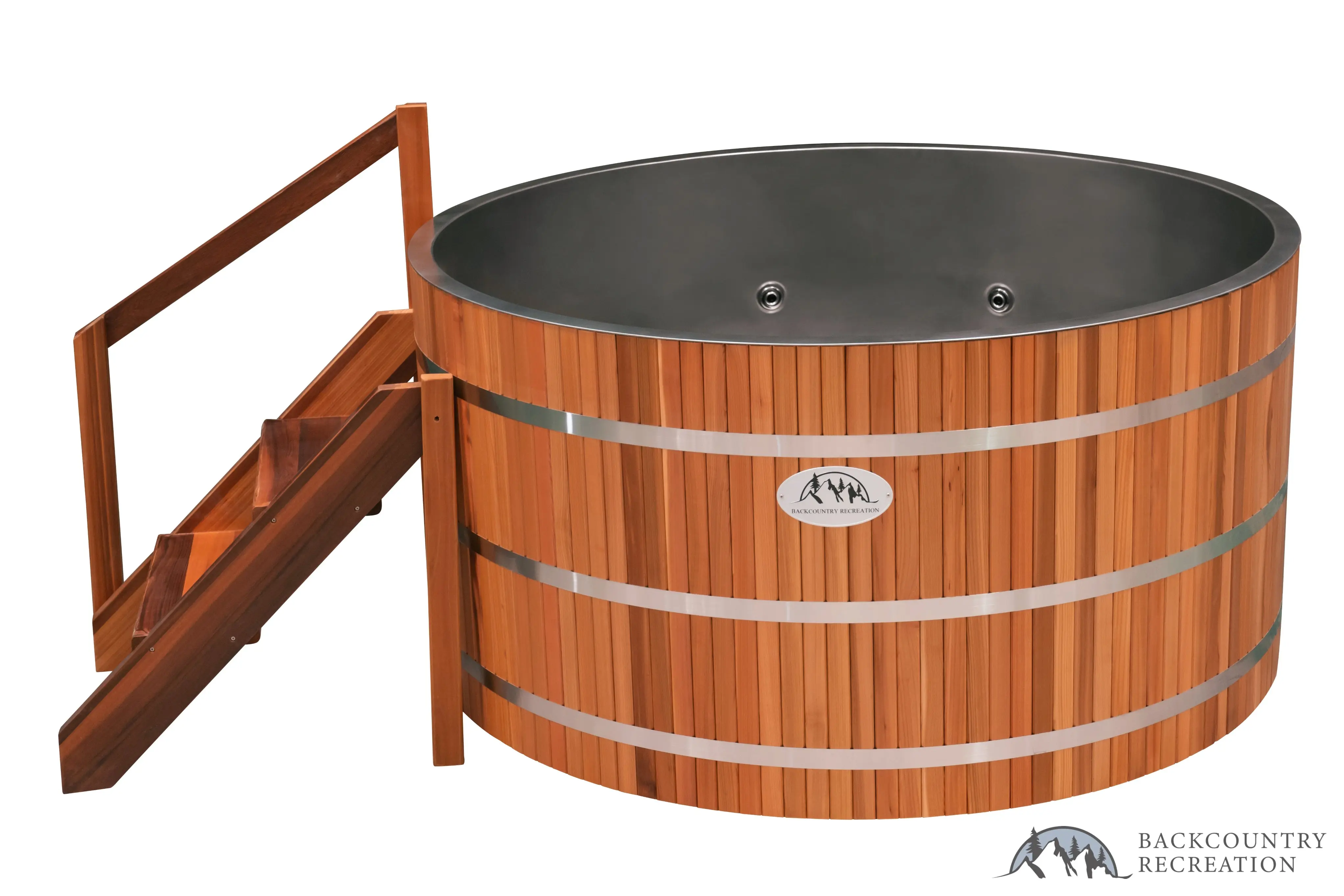 Lifetimer ™ Cedar Hot Tub w/ Stainless Steel Liner - Electric Heater (6 Person) - Image 15