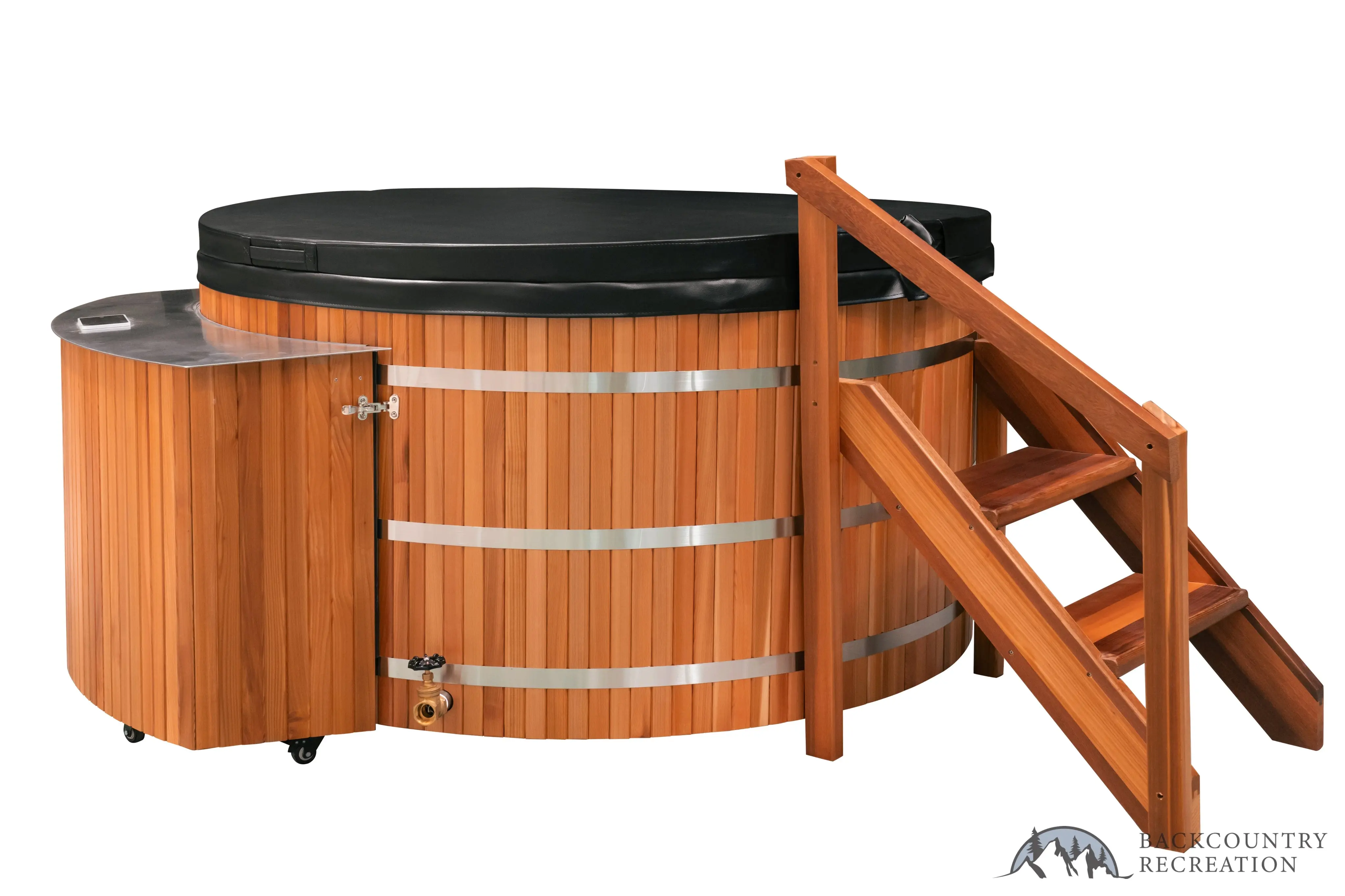 Lifetimer ™ Cedar Hot Tub w/ Stainless Steel Liner - Electric Heater (6 Person) - Image 18