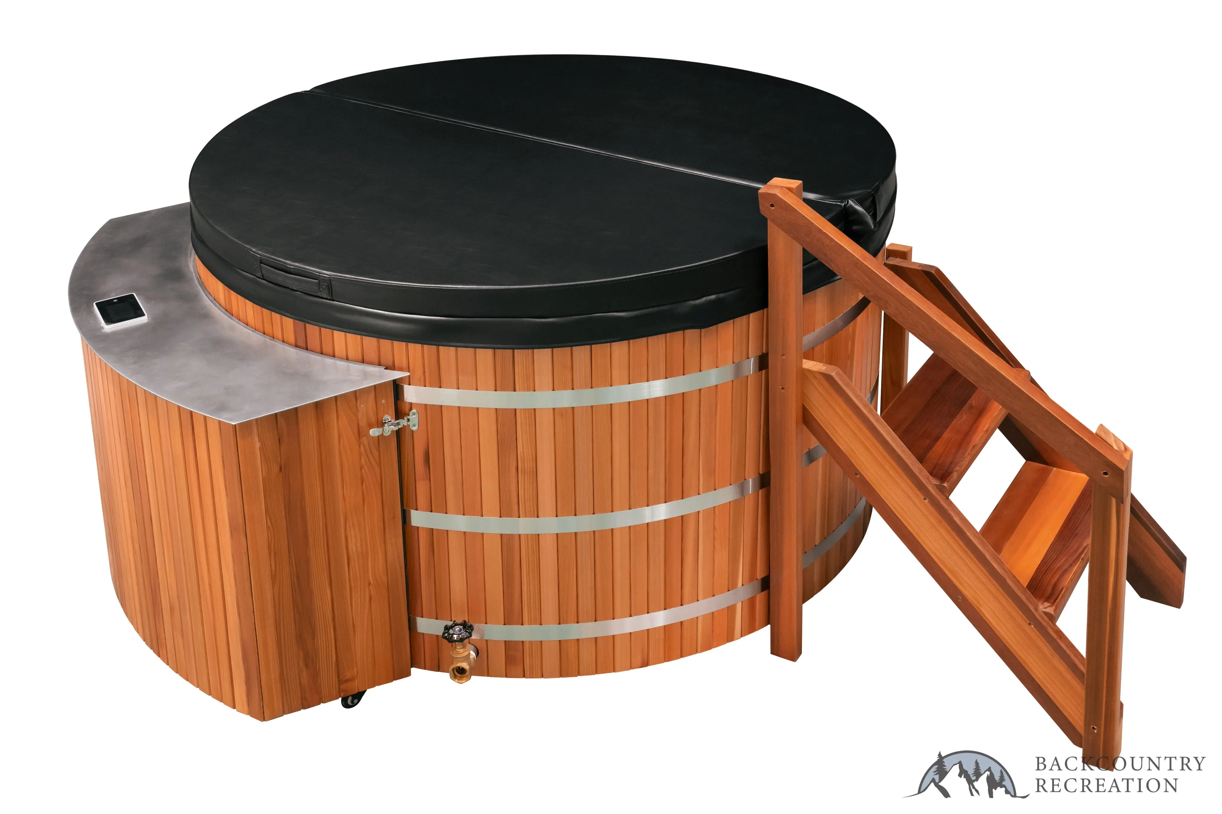 Lifetimer ™ Cedar Hot Tub w/ Stainless Steel Liner - Electric Heater (6 Person) - Image 19
