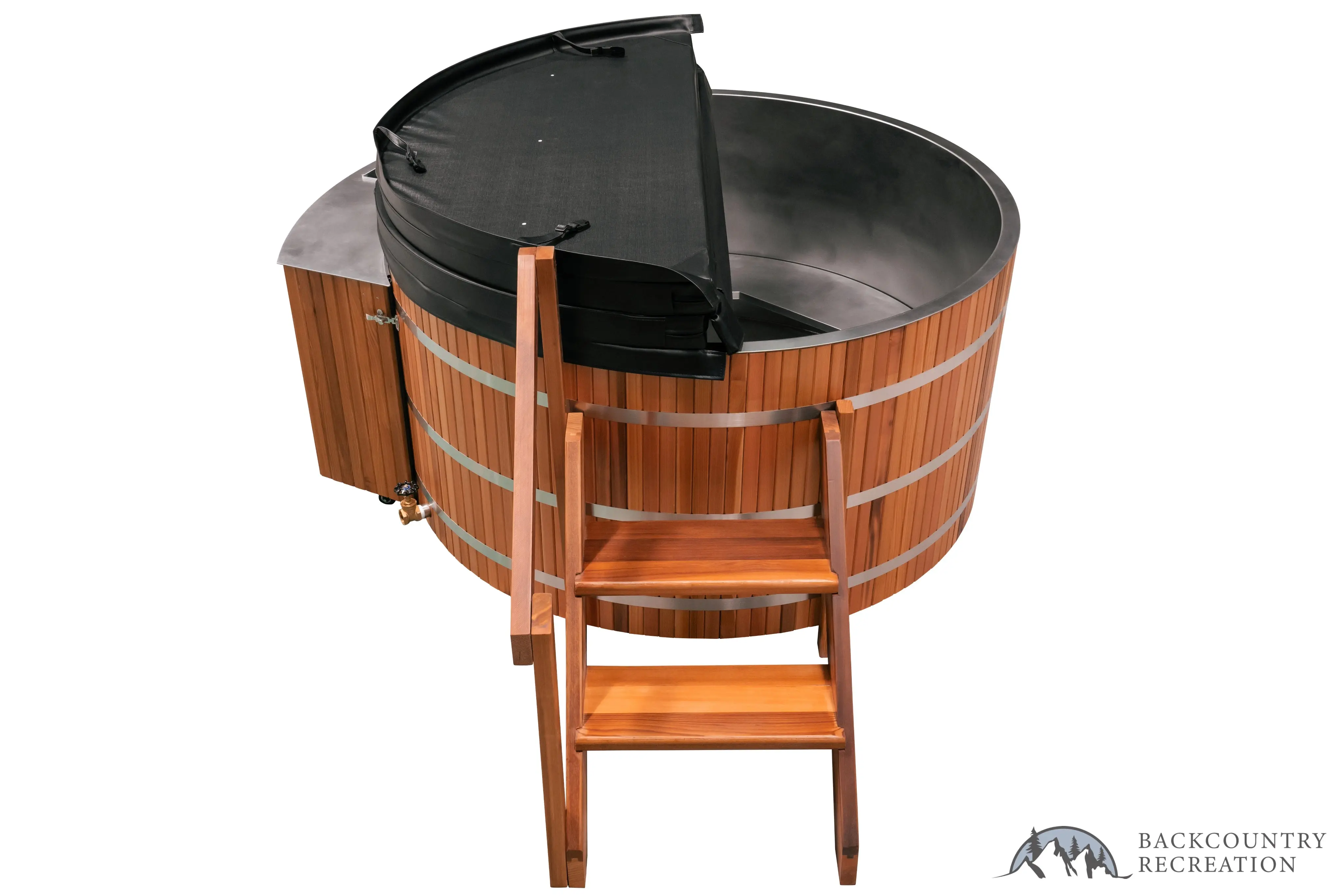 Lifetimer ™ Cedar Hot Tub w/ Stainless Steel Liner - Electric Heater (6 Person) - Image 20