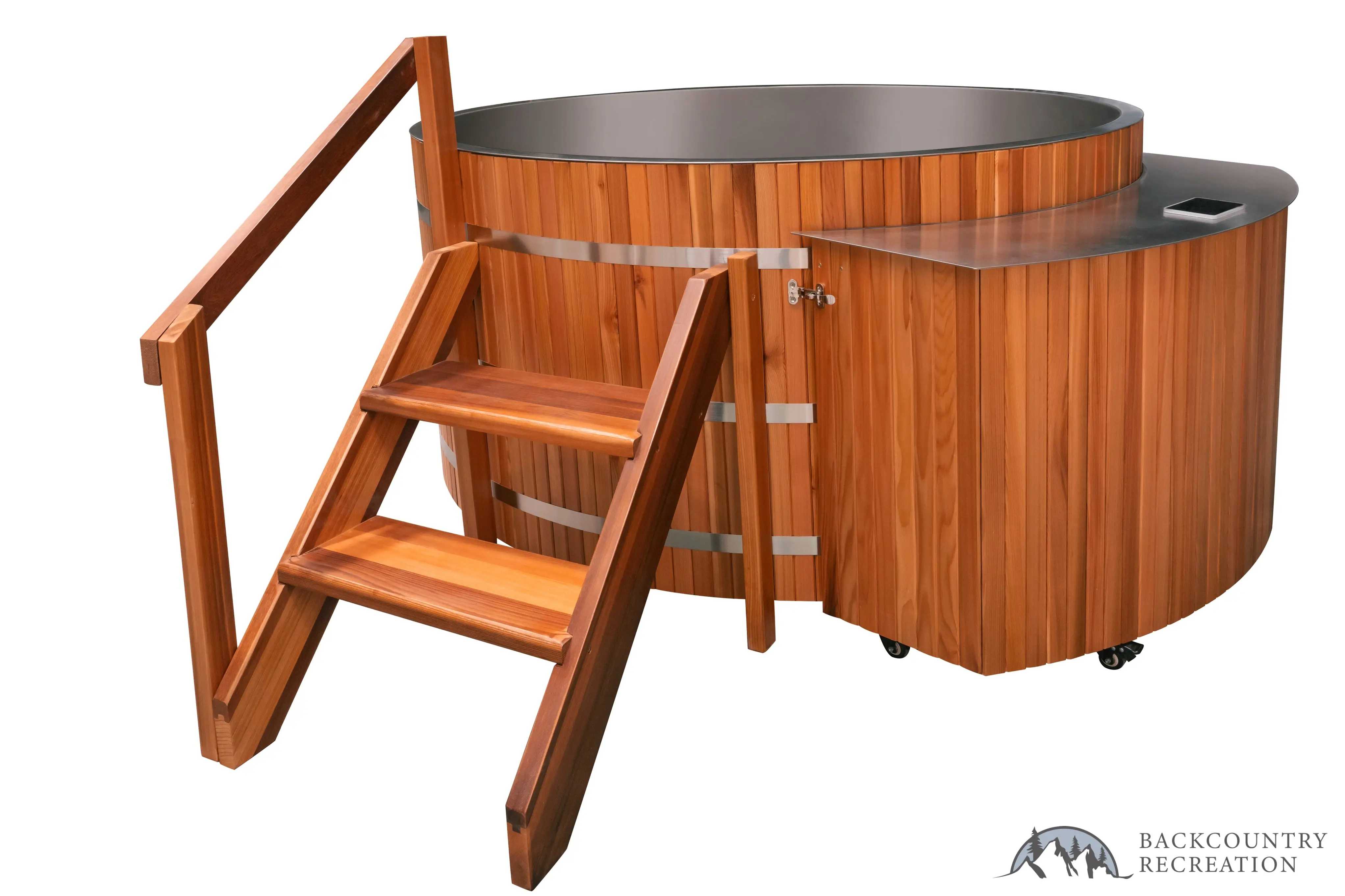 Lifetimer ™ Cedar Hot Tub w/ Stainless Steel Liner - Electric Heater (6 Person) - Image 22