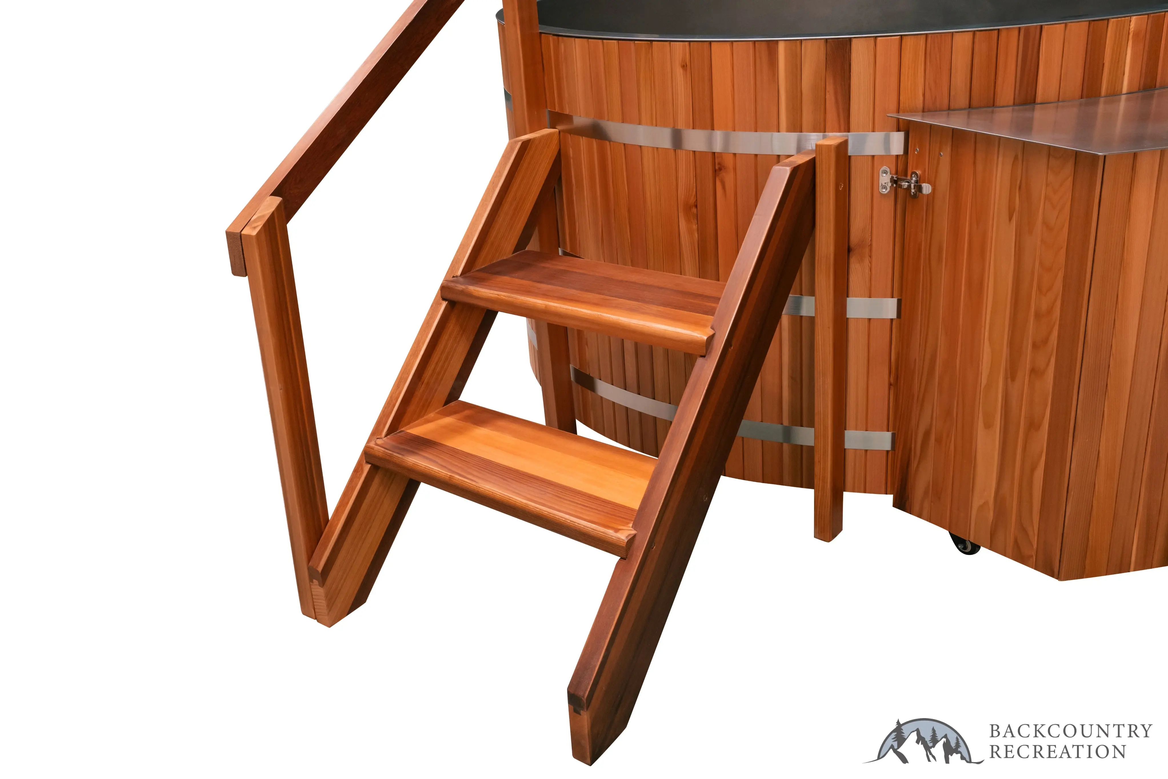 Lifetimer ™ Cedar Hot Tub w/ Stainless Steel Liner - Electric Heater (6 Person) - Image 23