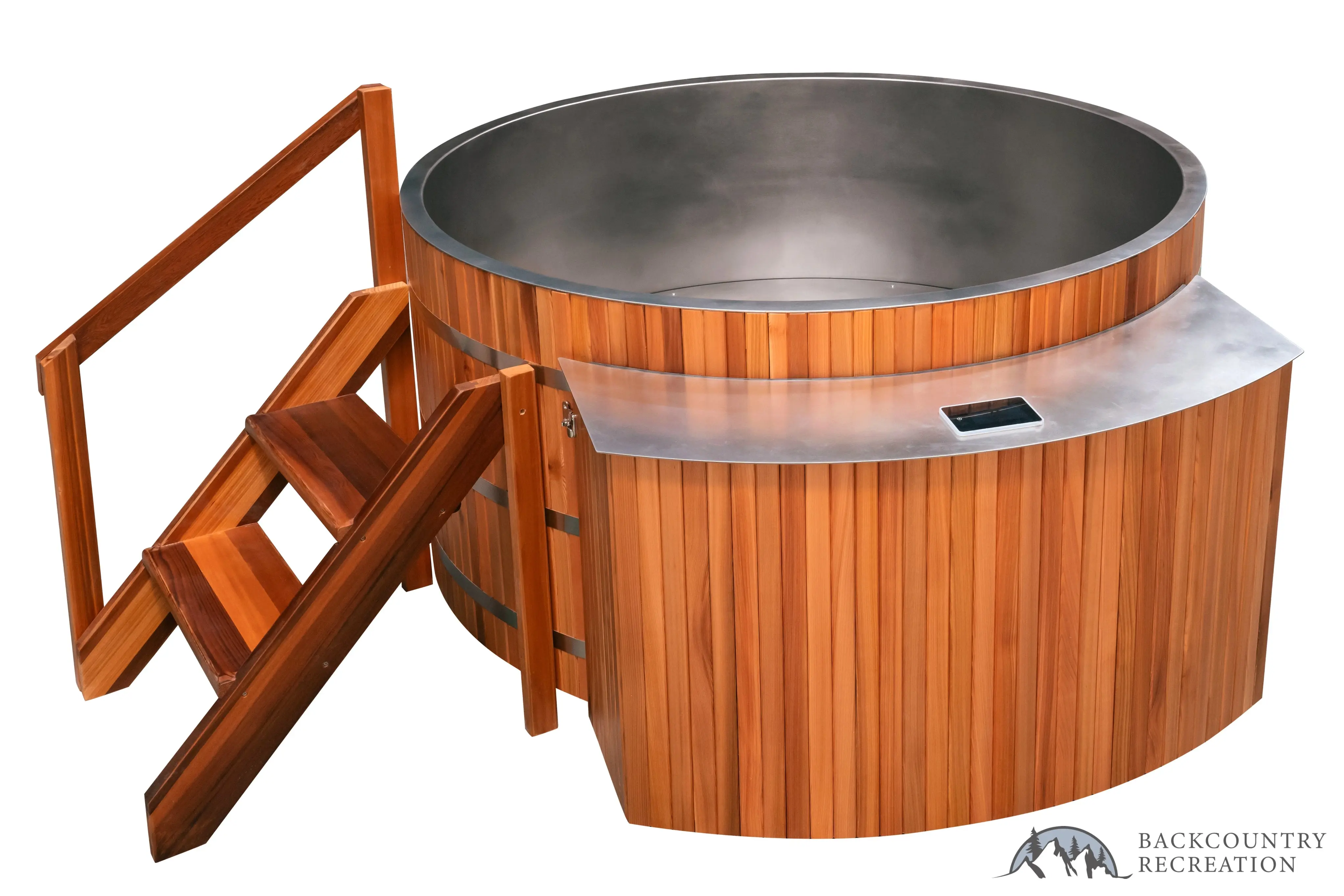 Lifetimer ™ Cedar Hot Tub w/ Stainless Steel Liner - Electric Heater (6 Person) - Image 25