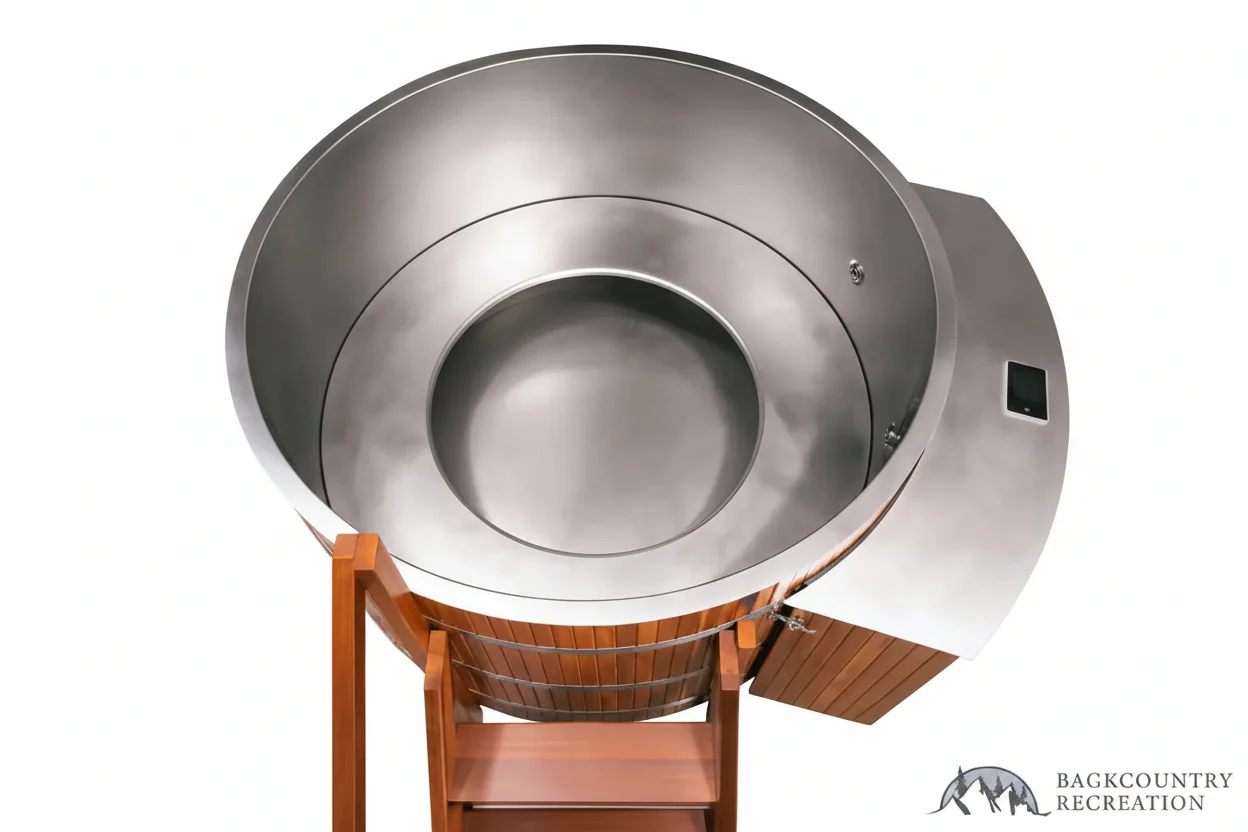 Lifetimer ™ Cedar Hot Tub w/ Stainless Steel Liner - Electric Heater (6 Person) - Image 4