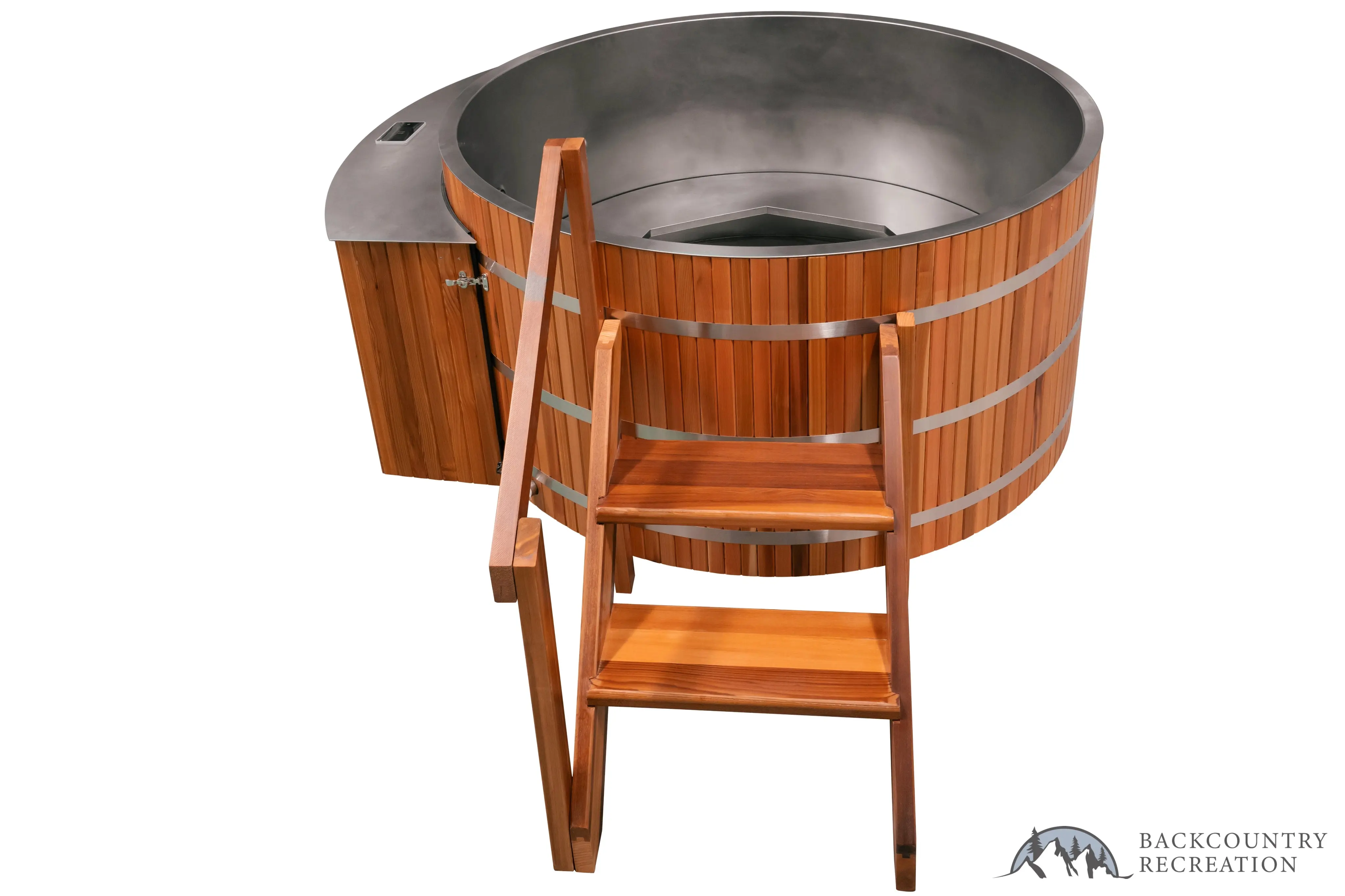Lifetimer ™ Cedar Hot Tub w/ Stainless Steel Liner - Electric Heater (6 Person) - Image 6