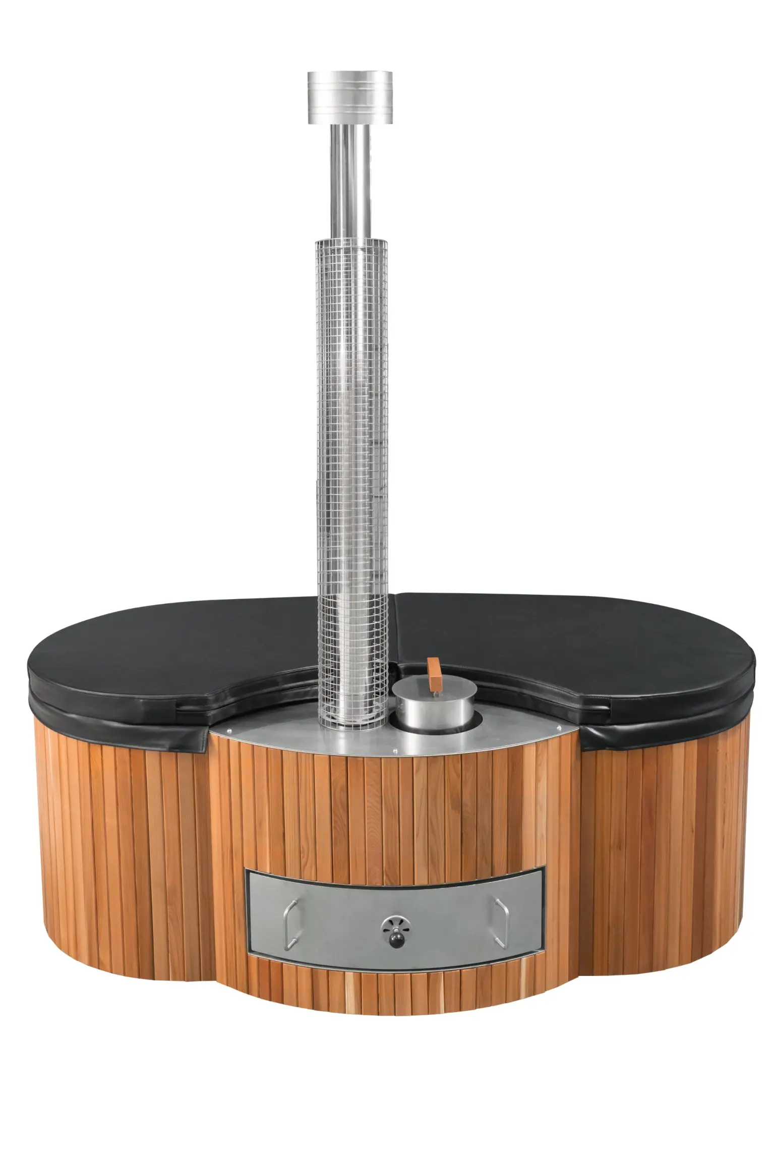Lifetimer ™ Cedar Hot Tub  w/ Stainless Steel Liner - Wood Fired (2 Person) - Image 17