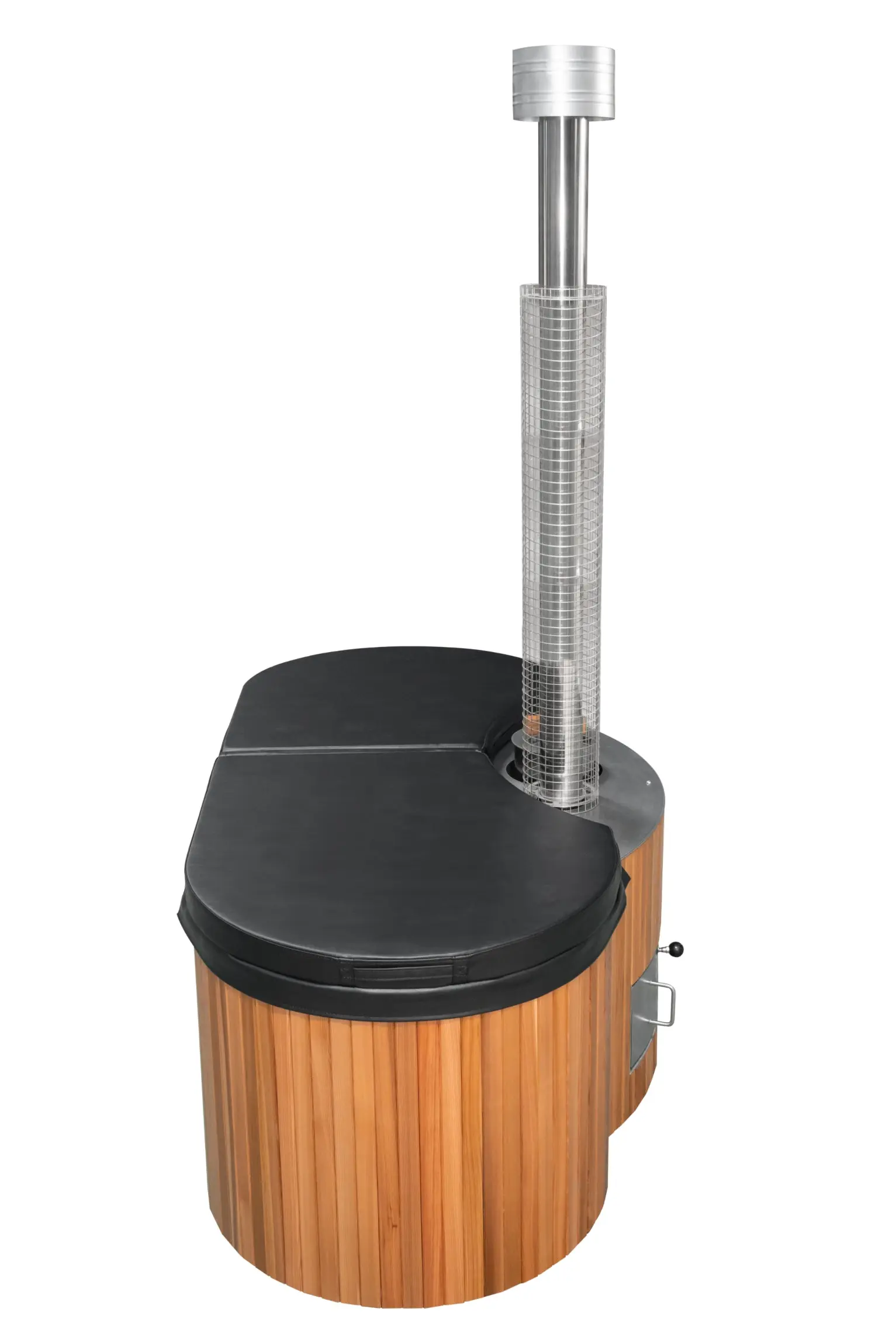 Lifetimer ™ Cedar Hot Tub  w/ Stainless Steel Liner - Wood Fired (2 Person) - Image 22