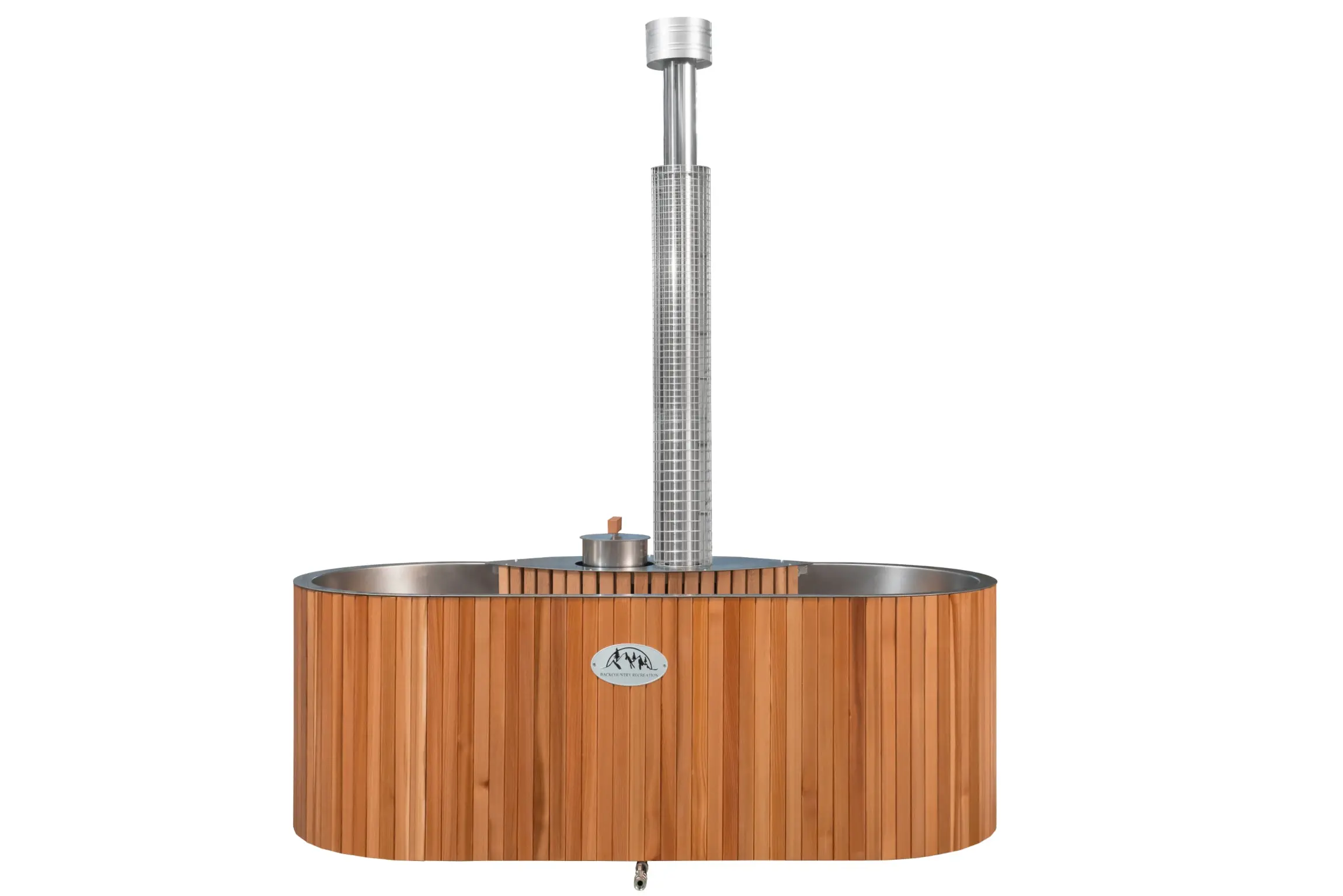 Lifetimer ™ Cedar Hot Tub  w/ Stainless Steel Liner - Wood Fired (2 Person) - Image 23