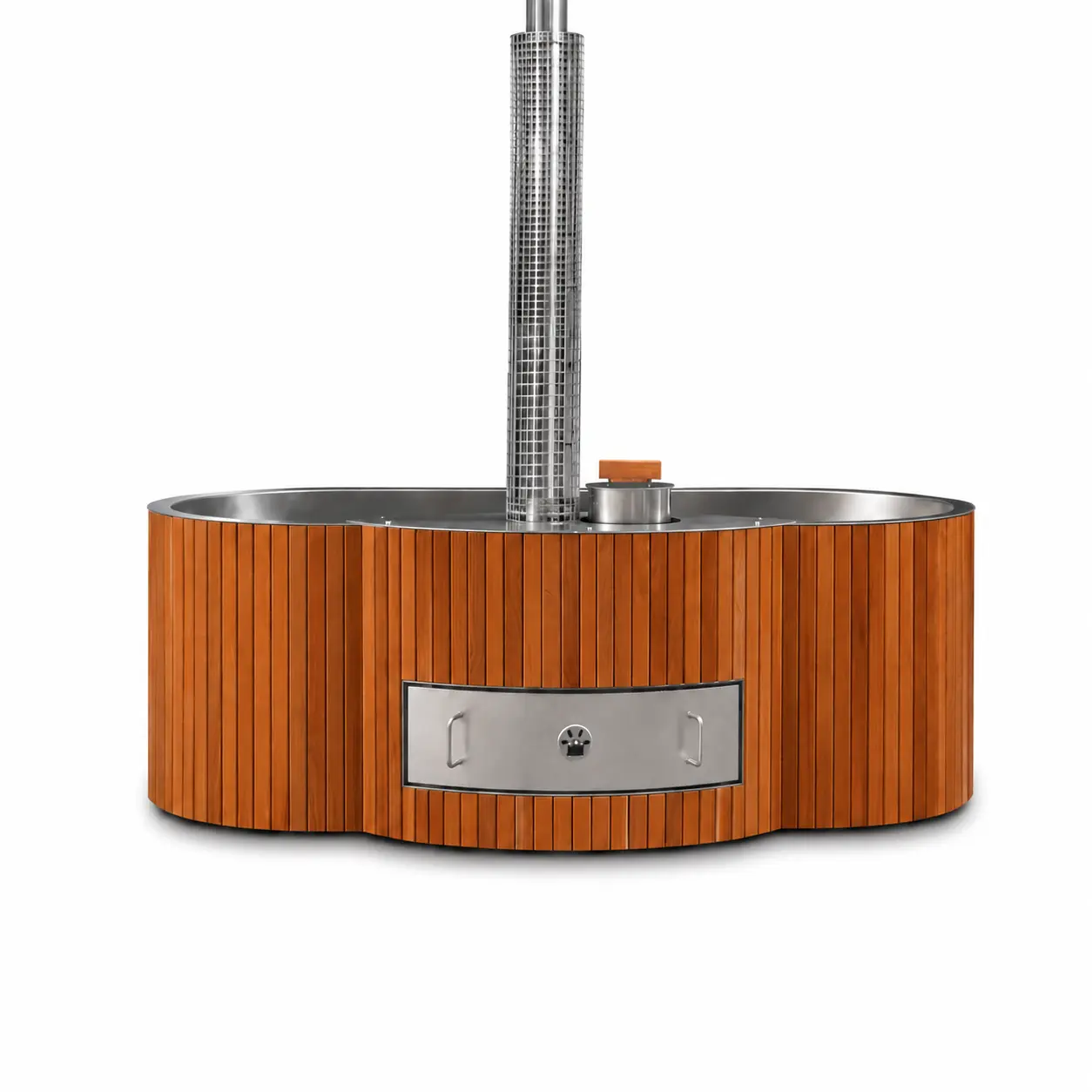 Lifetimer ™ Cedar Hot Tub  w/ Stainless Steel Liner - Wood Fired (2 Person) - Image 3